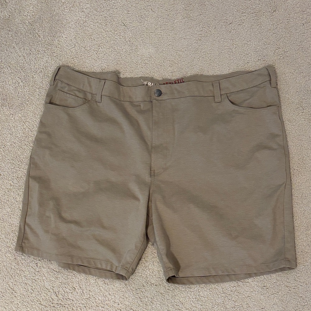 Classic Tan Flat Front Men's Shorts